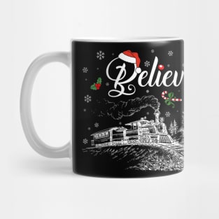 Christmas Believe North Pole Polar Express All Abroad Xmas Mug